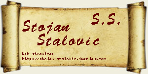 Stojan Stalović vizit kartica